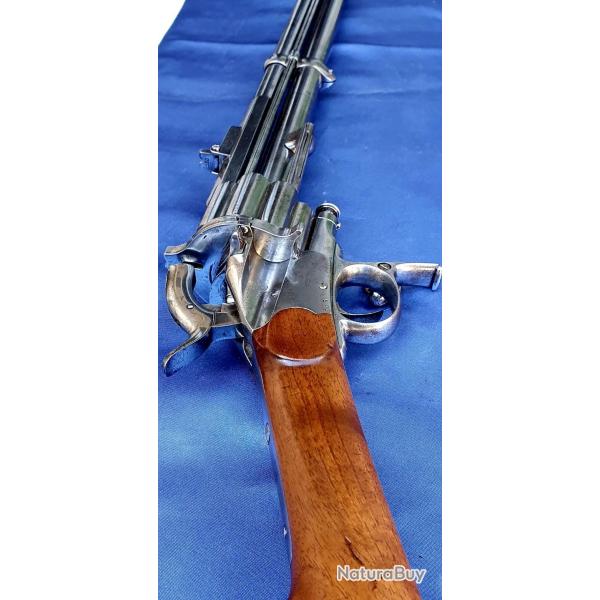 FAIRE OFFRE ,REVOLVER CARABINE LEMAT 450 CF  PIECE UNIQUE EN EUROPE DANS CETTE TAT !!!!