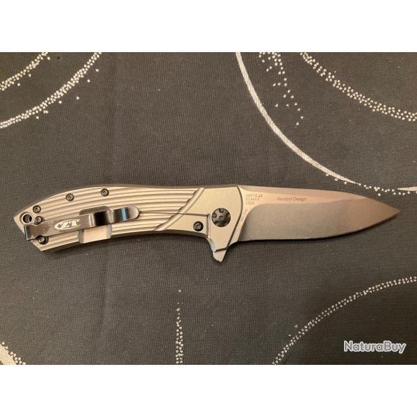 VEND COUTEAU ZERO TOLERANCE TODD REXFORD FLIPPER FOLDER TITANIUM