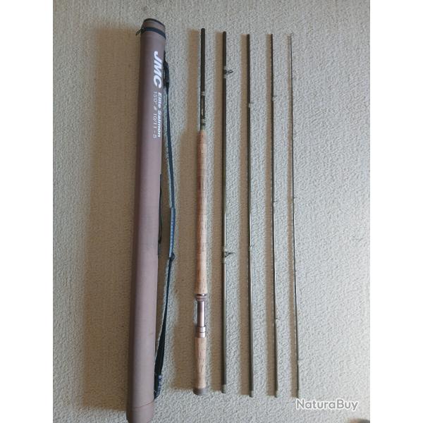 Canne  mouche JMC lite salmon 15' / soie 10-11 / 5 brins