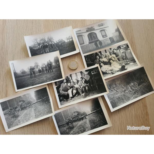 Lot photos militaires soldats franais coiffs de brets WW2 N 7