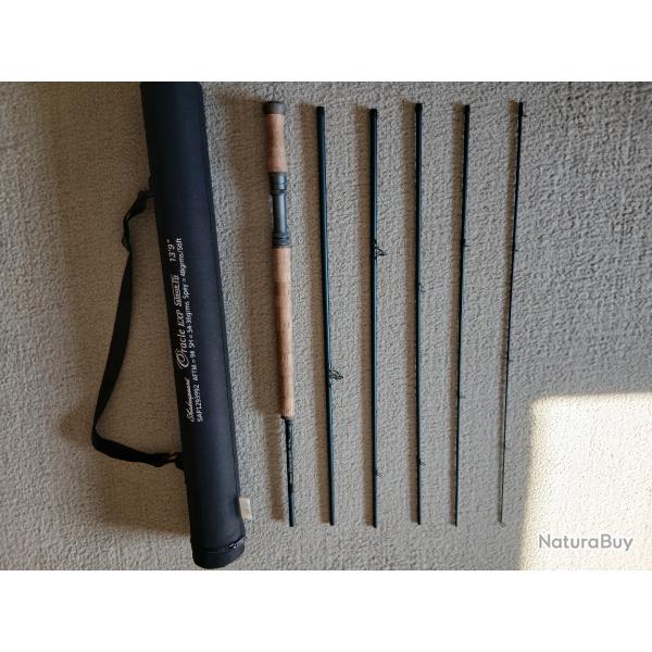 Canne  mouche saumon Shakespeare Oracle exp salmon fly / 13'9 pieds / soie 9 / 6 brins