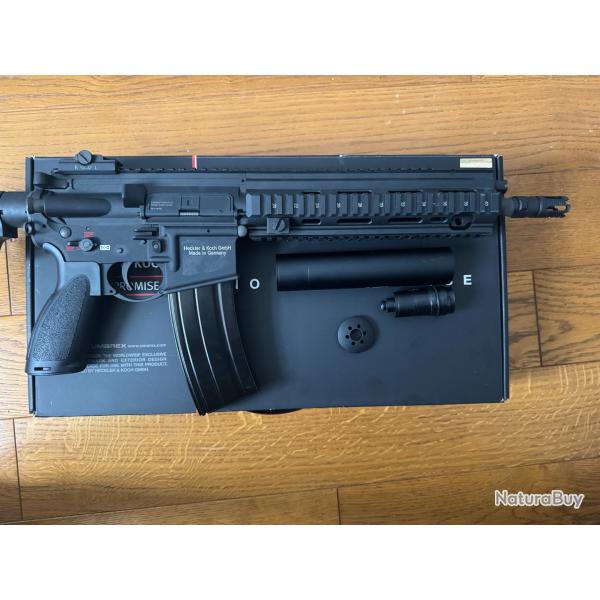 VFC HK416 gen3 GBBR + 3 chargeurs et silencieux traceur (Excellent tat)