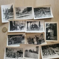 Lot photos militaires soldats français localisées Bénévent L'abbaye et datées 1940 WW2
