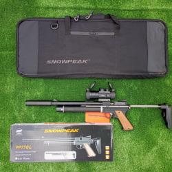 PACK COMBINÉ-5 ! Pistolet Snowpeak PP750L 5,5mm + Lunette POINT ROUGE 2X40  -Couleur vert/rouge