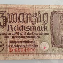 Billet Allemagne WW2 - 20 Reichsmark