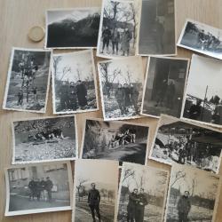 Lot photos militaires soldats français localisées Zinswiller ( Bas Rhin ) et datées 1939 1940 WW2
