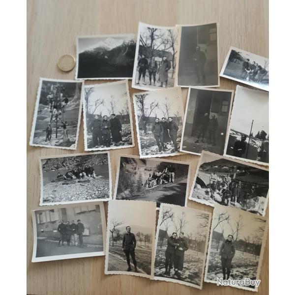 Lot photos militaires soldats franais localises Zinswiller ( Bas Rhin ) et dates 1939 1940 WW2