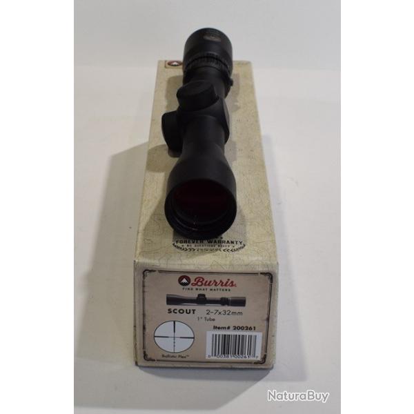Lunette Burris, Scout 2-732, reticule Ballistic Plex, ref 200261 super etat