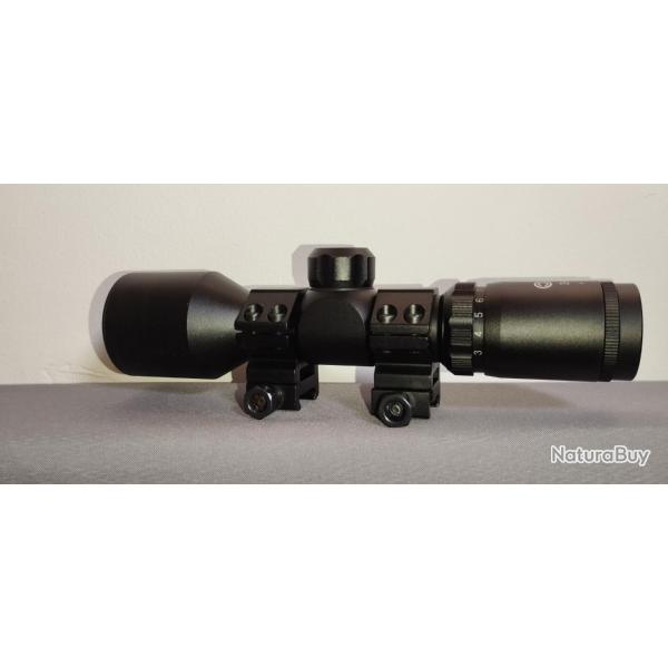 Lunette de tir 3-9x40 compacte avec rticule Mil dot colliers 22 mm ou 11mm