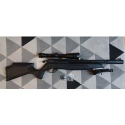 Carabine pcp Gamo ARROW calibre 4,5mm avec chargeur 10 coups, lunette et bipied