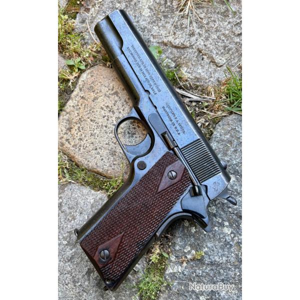 COLT 1911 45 ACP contrat franais TANKISTE TAR WW1 WW2 11,43 1911 A1 sortie de grenier