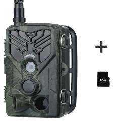 HC810Plus-32G-*Caméra de surveillance sans fil 4G 2K 30MP avec vision nocturne - LIVRAISON GRATUITE