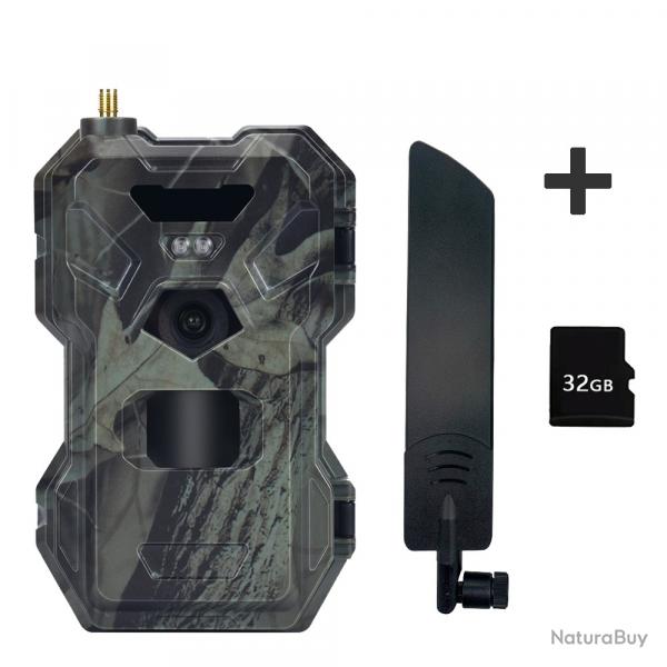 Camra de chasse extrieure HC-880PRO(32GB) 4G vido 2K 30 millions de pixels LIVRAISON GRATUITE