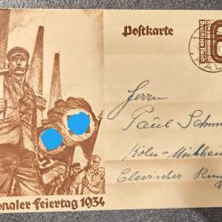 Carte postale allemande #5 - 1934 -  Fête Nationale