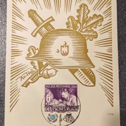 Carte postale allemande #6 - 1942 -  Journée du timbre