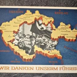 Carte postale allemande #7 - 1938 -  Les Sudètes