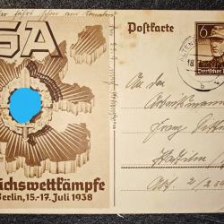 Carte postale allemande #12- Juillet 1938
