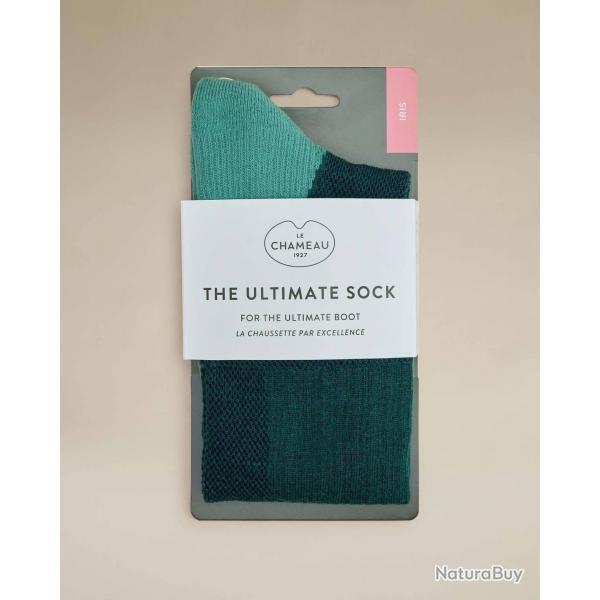Chaussettes femme Iris vert LE CHAMEAU-M