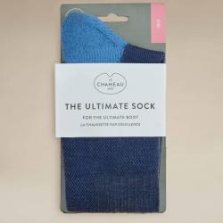 Chaussettes femme Iris bleu LE CHAMEAU-M