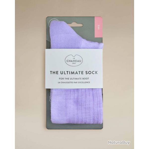 Chaussettes femme Iris lila LE CHAMEAU-M