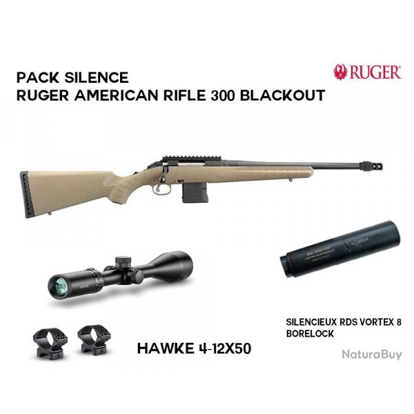 Pack silence RUGER American rifle 300 Blackout v2 Montage mdium
