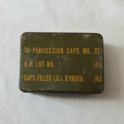 Boite vide 10 percussion caps MK III