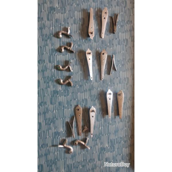 Lot de platines pour fusil  broche type Lefaucheux Saint Etienne