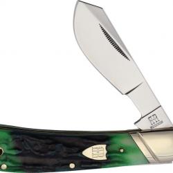 Couteau Rough Rider Bluegill Slip Joint Lame Acier 440 Manche Os Jigged Cotton Sampler RR2637