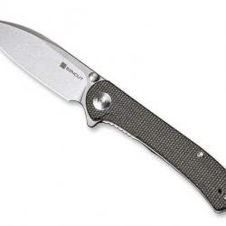 COUTEAU SENCUT SCEPTER MICARTA VERT FONCE STONEWASHED
