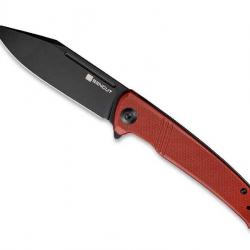 COUTEAU SENCUT BRAZORIA G10 ROUGE BLACKWASH