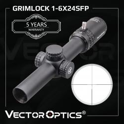Lunette Vector Optics Grimlock Gen2 1-6x24 BDC MOA Illuminé Polyvalente CQB & Tir à Distance