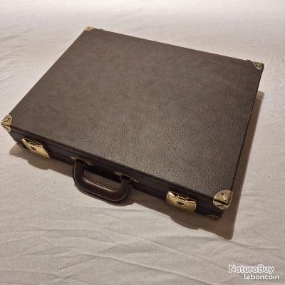 Malette de transport pour arme de poing glock marron - Mallettes et