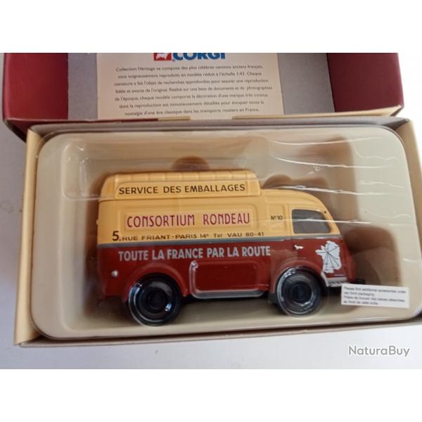 renault consortium rondeau 1/43 edition limit 2100 pices Corgi boite d'origine