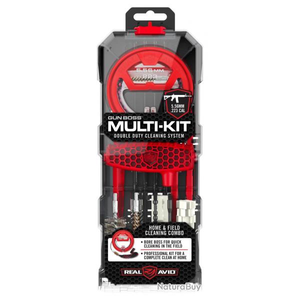 Ncessaire de nettoyage Gun Boss Multi-Kit Real Avid Cal. 223 - 5,56 mm