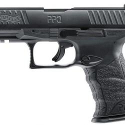 PISTOLET CO2 WALTHER PPQ M2 NOIR CAL. 4,50 MM 21CPS BLOW-BACK CHARGEUR À CHAÎNE ROTATIVE
