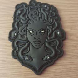 ÉCUSSON PVC 3D MYTHOLOGIE ANCIENNE SYSTÈME SCRATCH DIMENSION 8CM