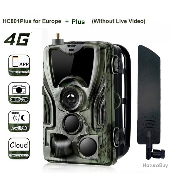 Andrea Trail-Camra de permission 4G Sans Fil, 30MP, 2K, HC801Plus LIVRAISON GRATUITE