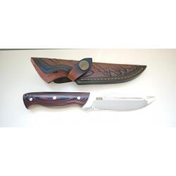 Albainox 32770 Couteau à lame fixe, manche micarta