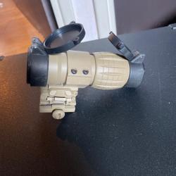 Magnifier FDX X4 FLIP to side AIMO