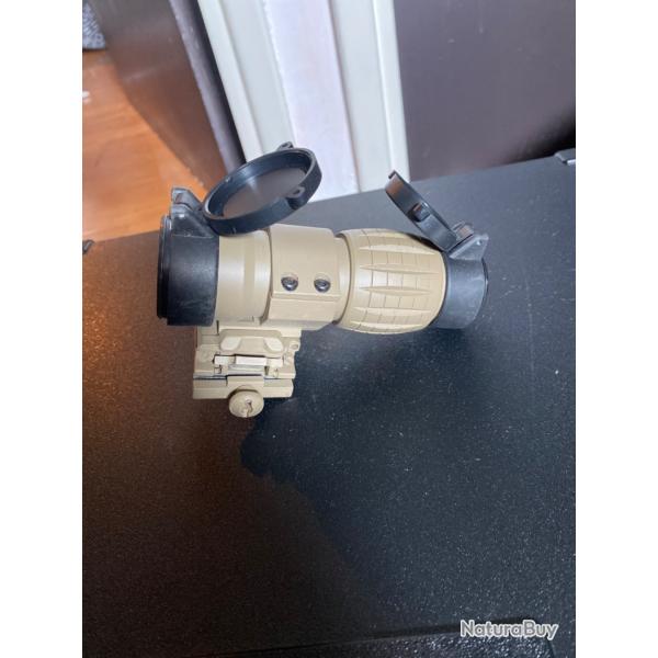 Magnifier FDX X4 FLIP to side AIMO