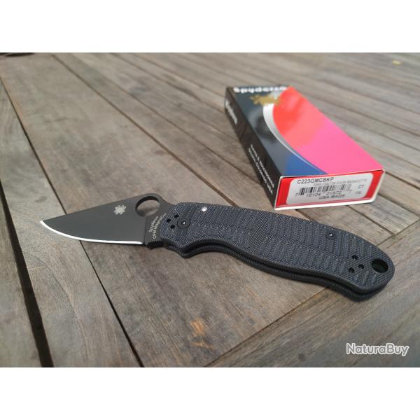 Spyderco para 3 Salt G10 Magnacut DLC black
