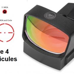 Point rouge BURRIS FASTFIRE IV (Multi-Réticules) avec rail picatinny