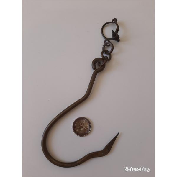 Crochet laiton ou bronze pour matriel ferroviaire alleman dat 1936. Super. Authentique.