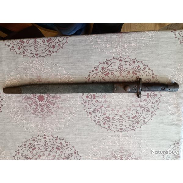 baionnette anglaise 1907. Rare fabrication chapman