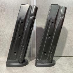 Lot de deux chargeurs pour pistolet SIG SAUER P320 Calibre 9 mm Para