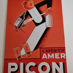 PLAQUE MÉTAL VINTAGE "L APERITIF PICON"