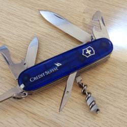 Victorinox couteau suisse Spartan Lite Bleu Credit Suisse