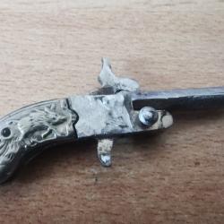 Pistolet Franz Pfannl 2 mm à broche système LEFAUCHEUX de 1890.