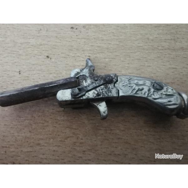 Pistolet 2 mm  broche systme LEFAUCHEUX Franz Pfannl de 1890