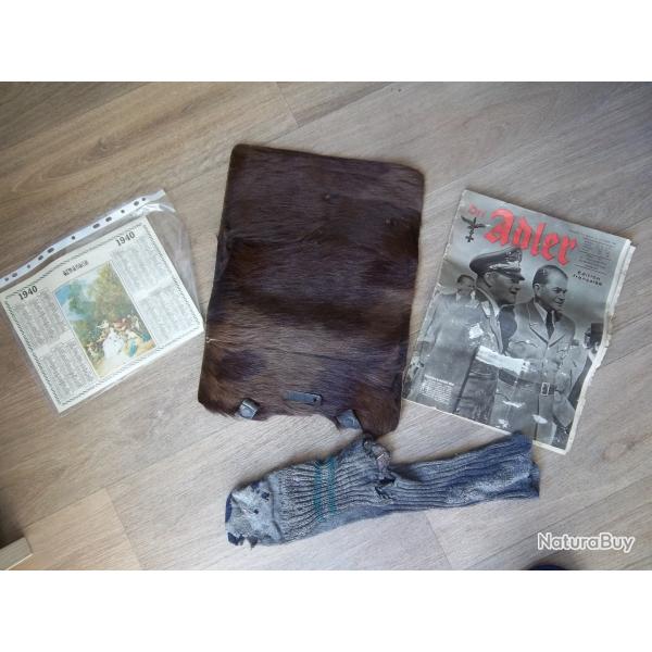 quipement 1940 Lot vestiges militaire Allemand 2 ww